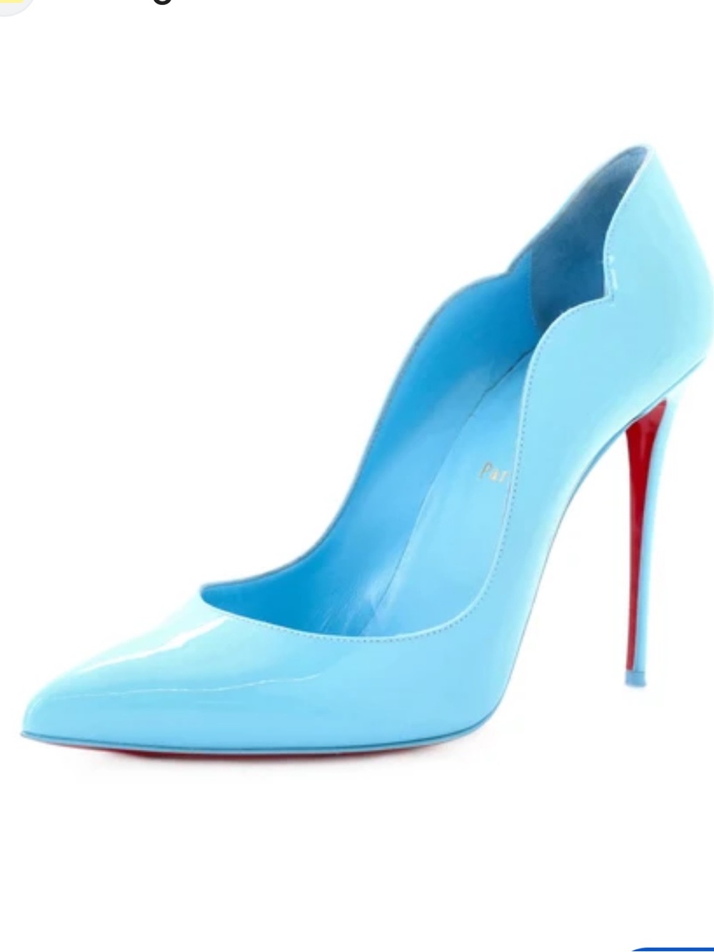 Christian Louboutin Hot Chick 100 Stiletto Heel Pumps In Bermuda Blue Size 37.5